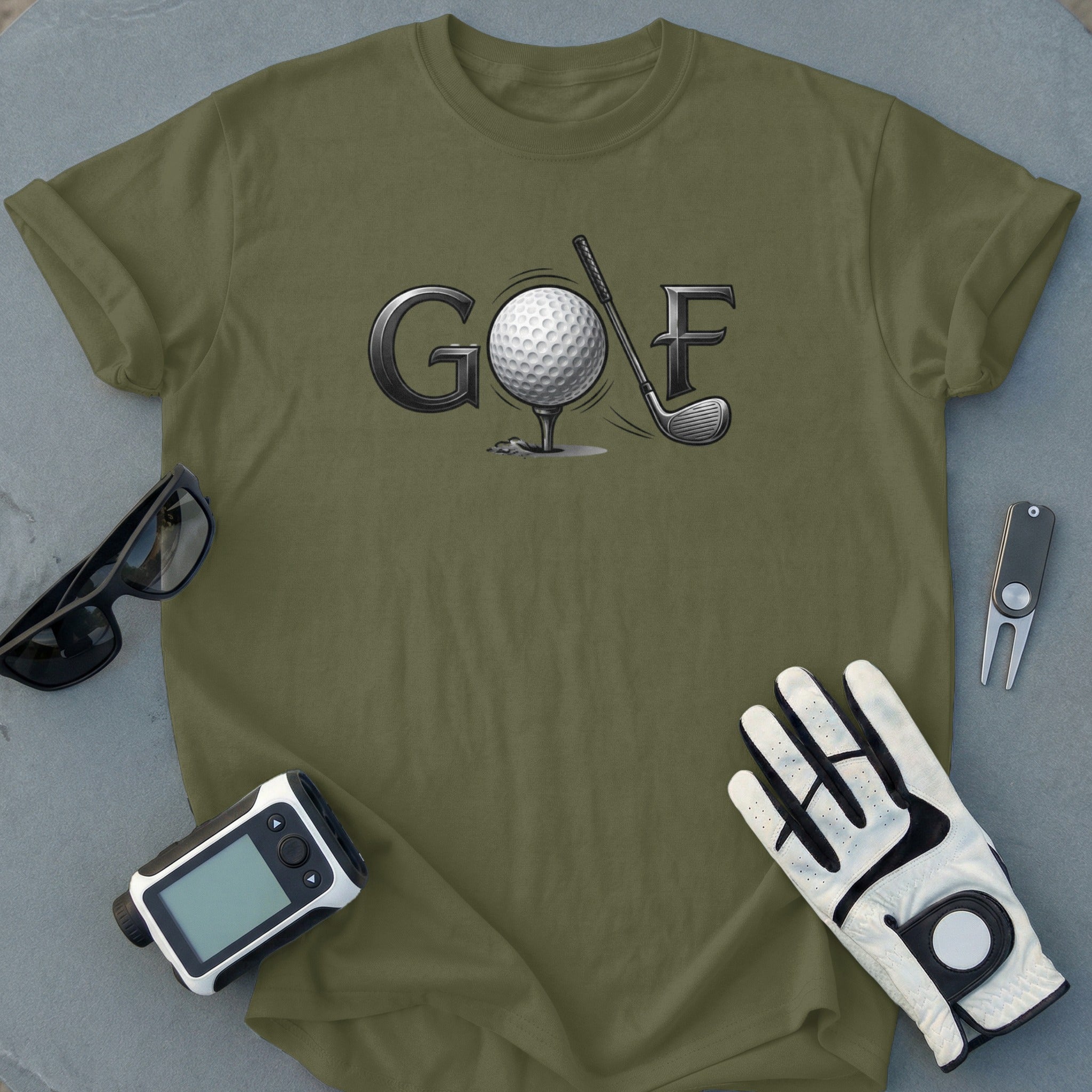 Golf Themed T-Shirt with Fun Graphic for Golf Lovers