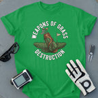 Weapons of Grass Destruction Green Golf T-Shirt