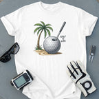 Golf Is Life Palm Tree Golf Ball Graphic Shirt