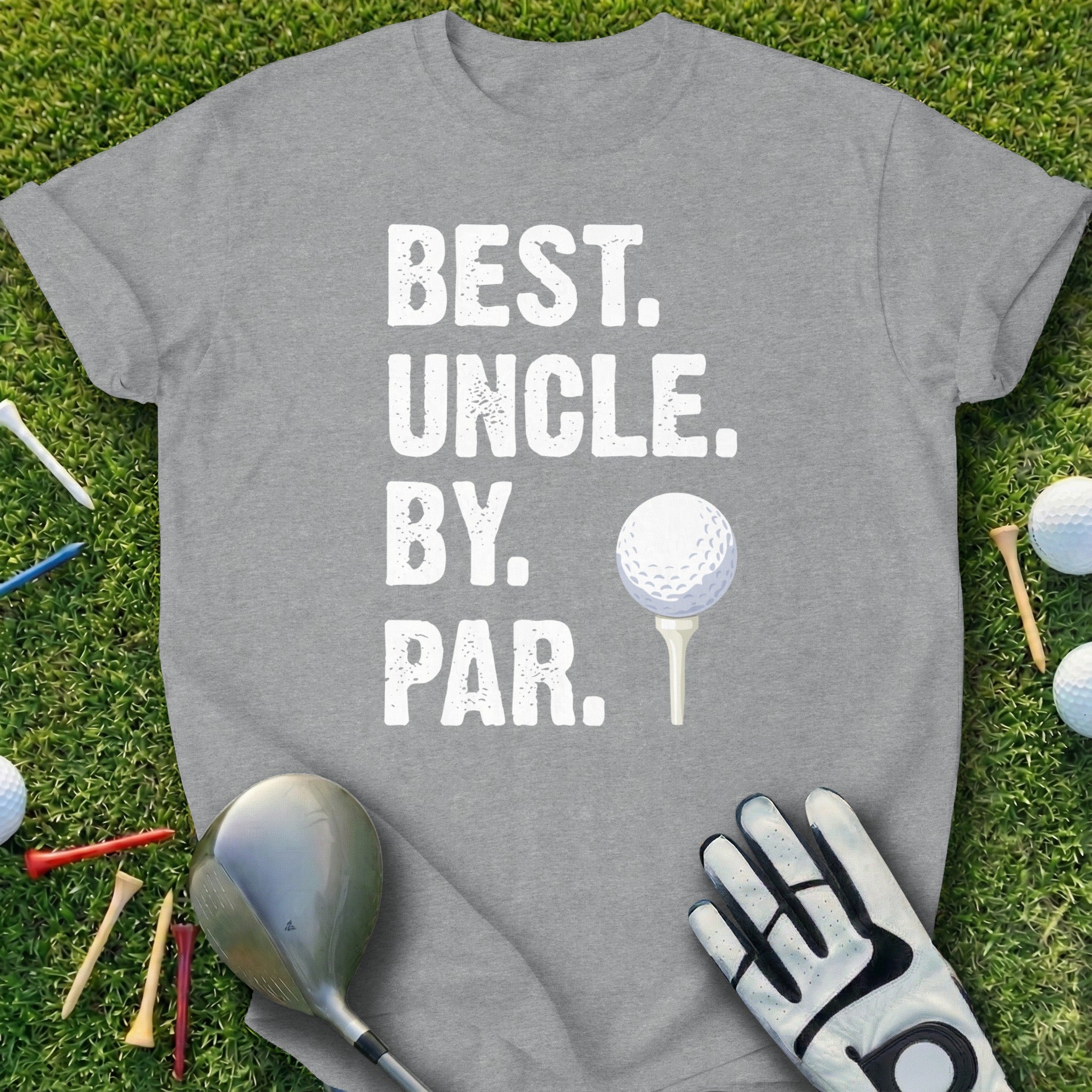 Best Uncle By Par Golf Theme T-Shirt for Uncles