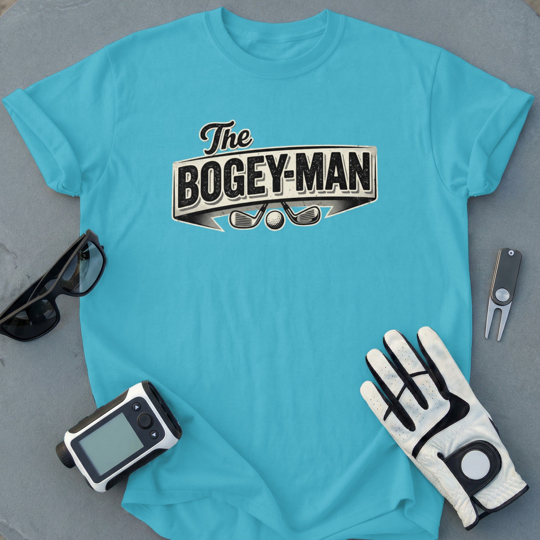 The Bogey-Man Graphic Golf Tee Shirt Golfing Product