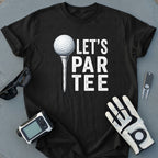 Let's Par Tee Golf Theme Graphic Tee Shirt