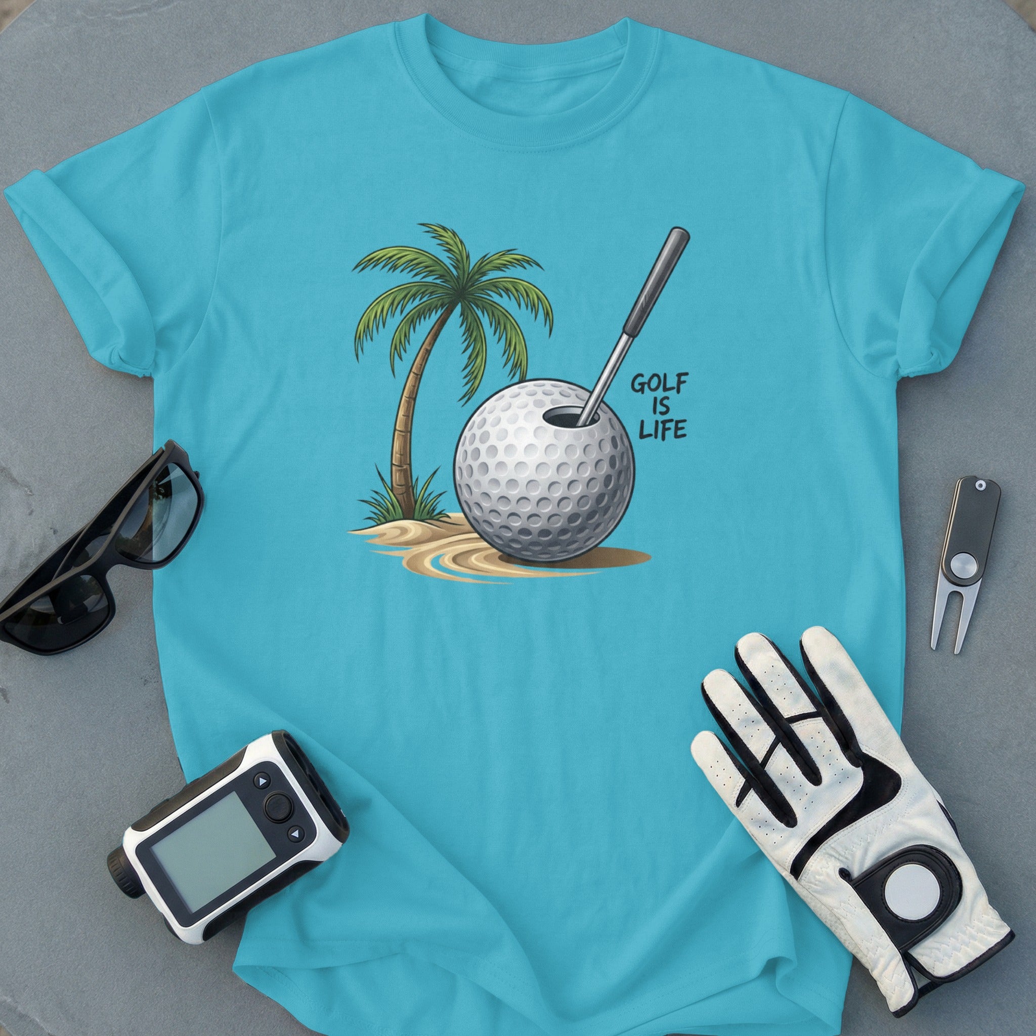 Golf is Life Graphic T-Shirt for Golf Enthusiasts