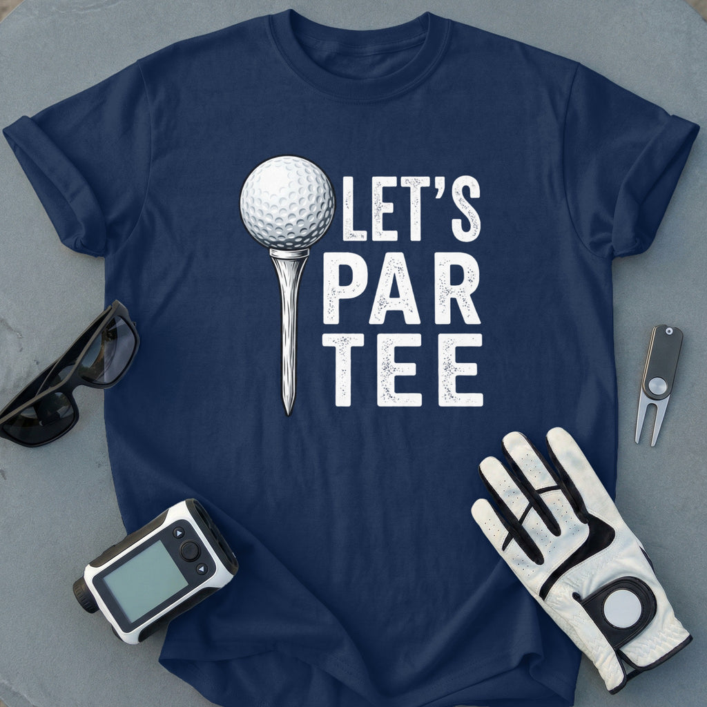 Let's Par Tee Golf Themed Graphic T-Shirt