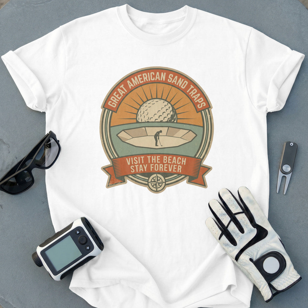 Great American Sand Traps Golf Shirt Visit the Beach