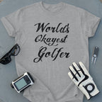 World's Okayest Golfer Graphic Tees Perfect for Golf Fans
