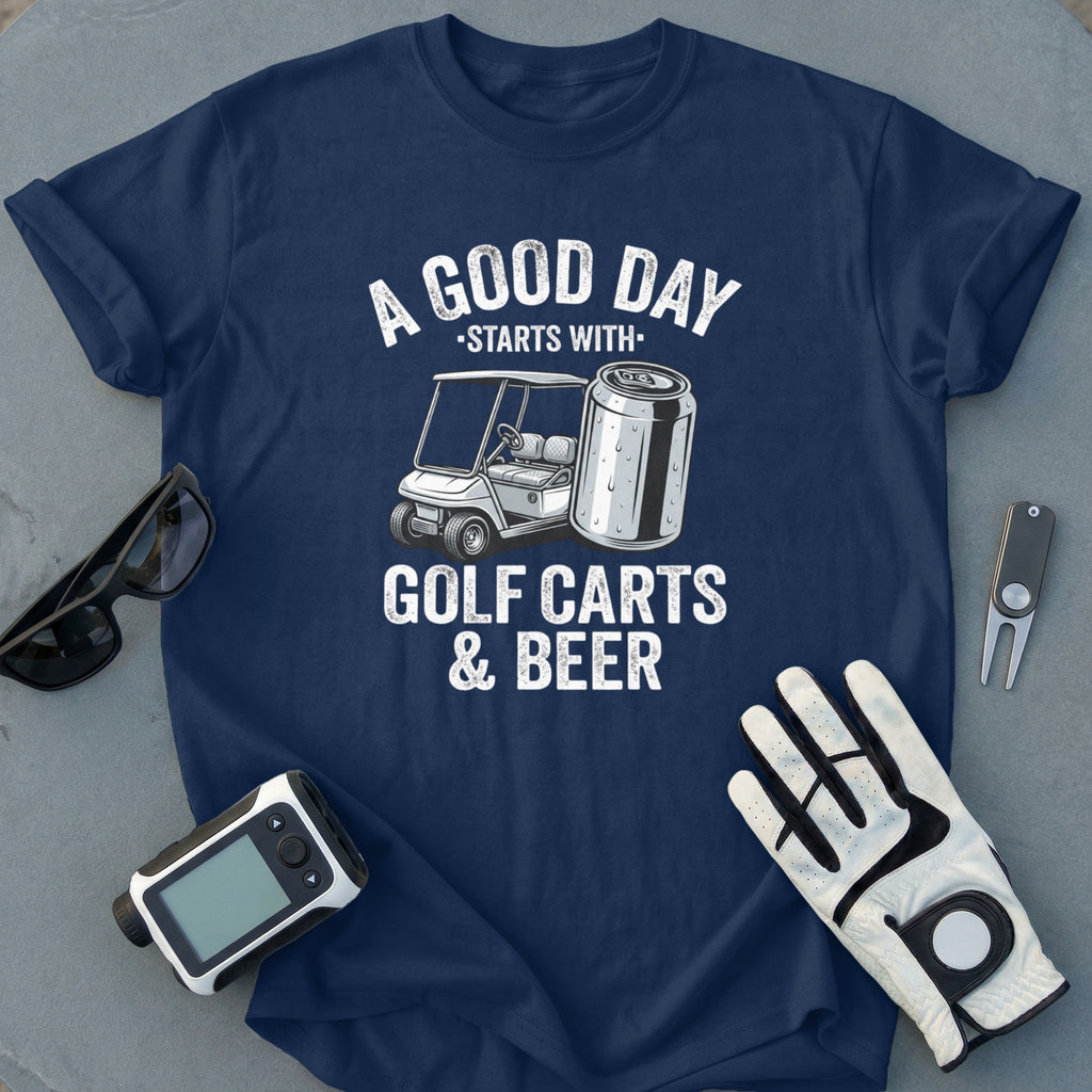 A Good Day Starts with Golf Carts and Beer product