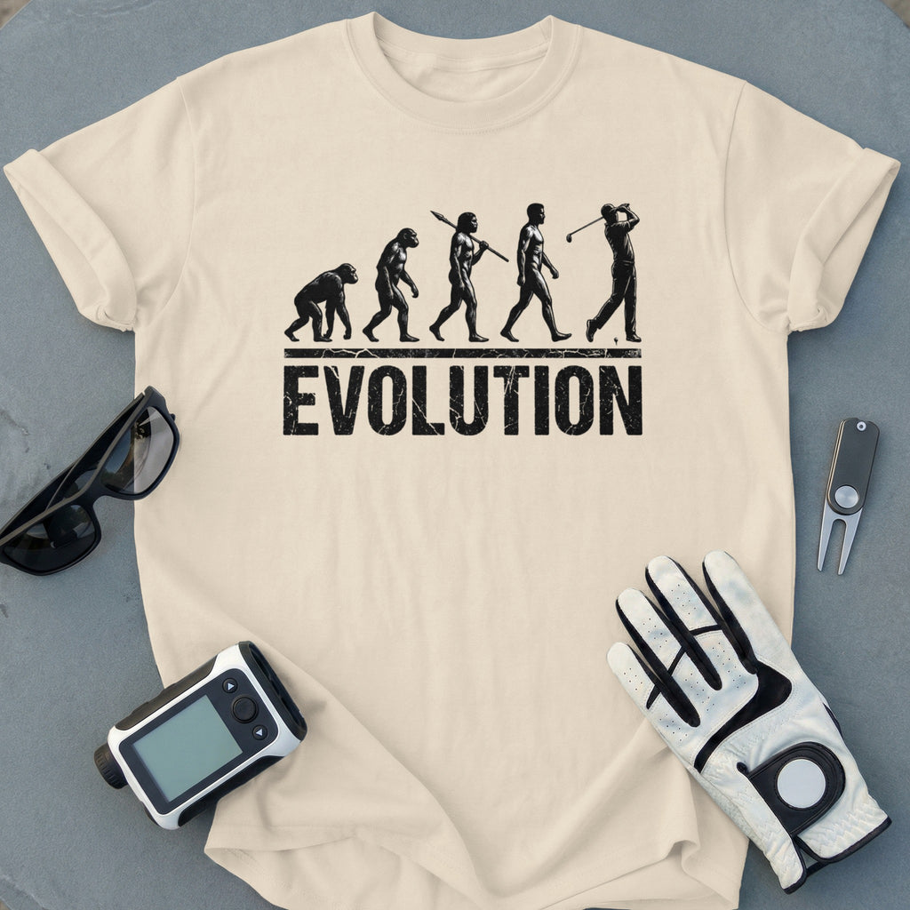 Evolution Graphic Design Golf T-shirt for Men
