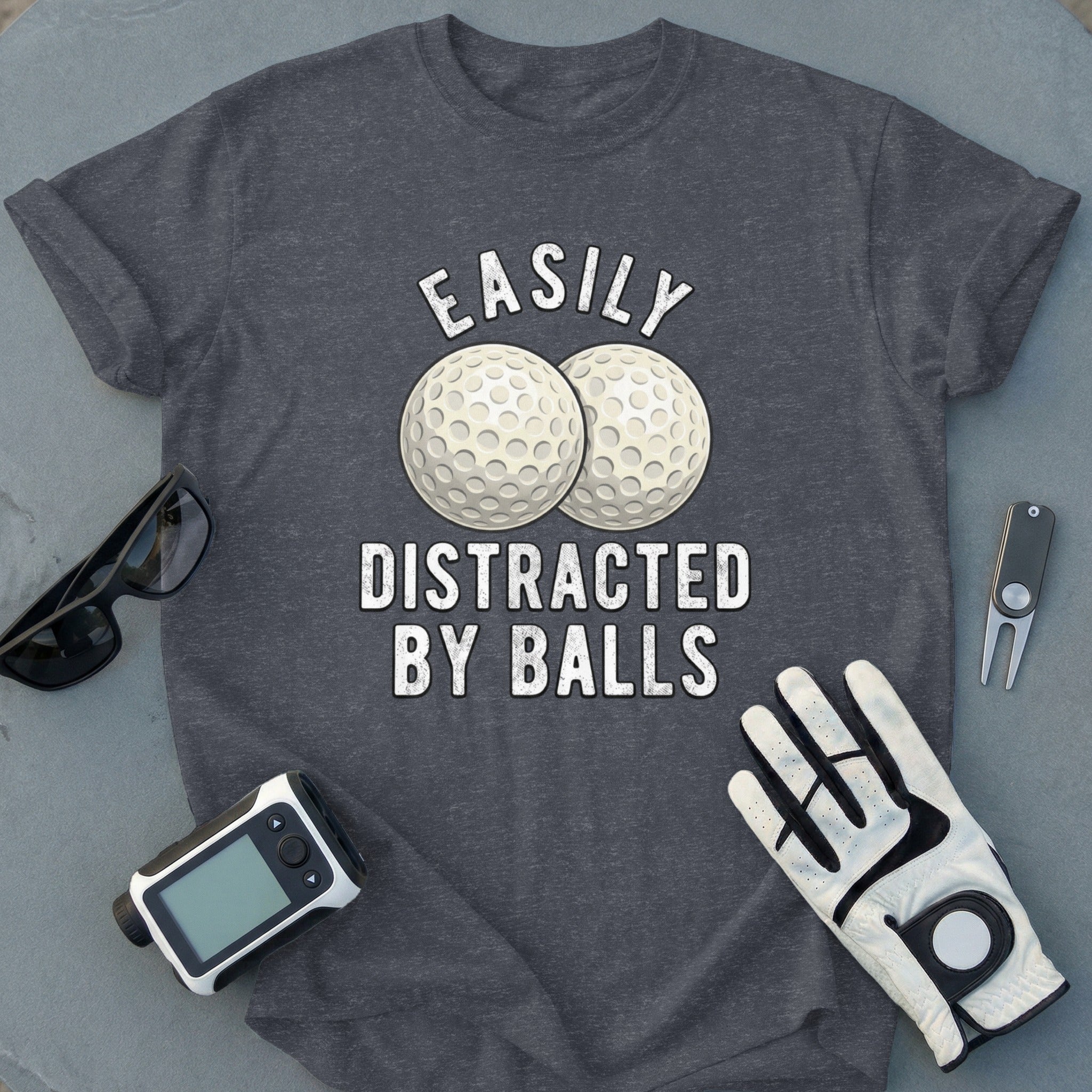 Easily Distracted By Balls Graphic T-Shirt