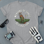 Weapons of Grass Destruction Funny Golf T-Shirt