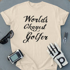 World's Okayest Golfer Graphic Tee Shirt Top