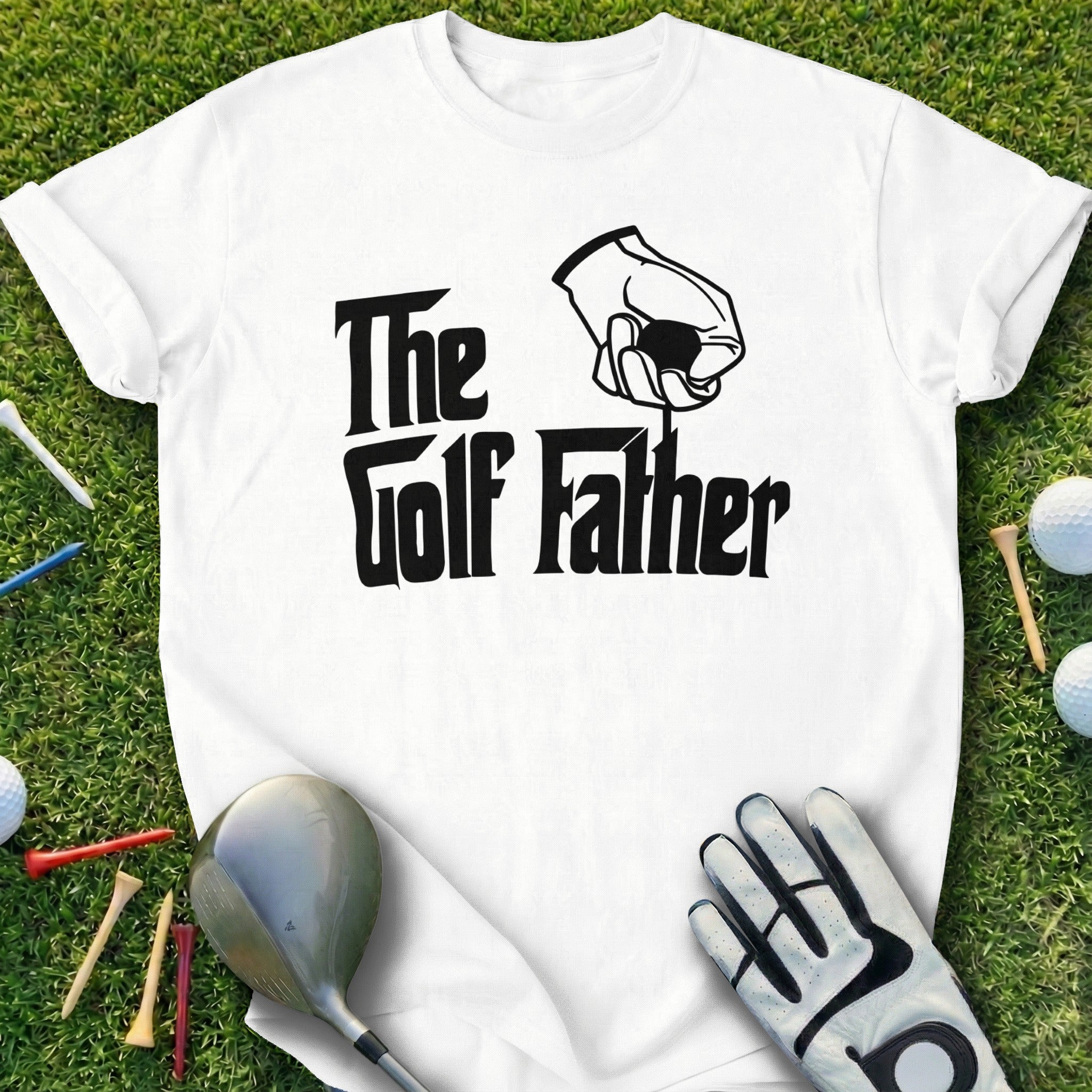 The Golf Father Graphic Humorous Tee Shirt