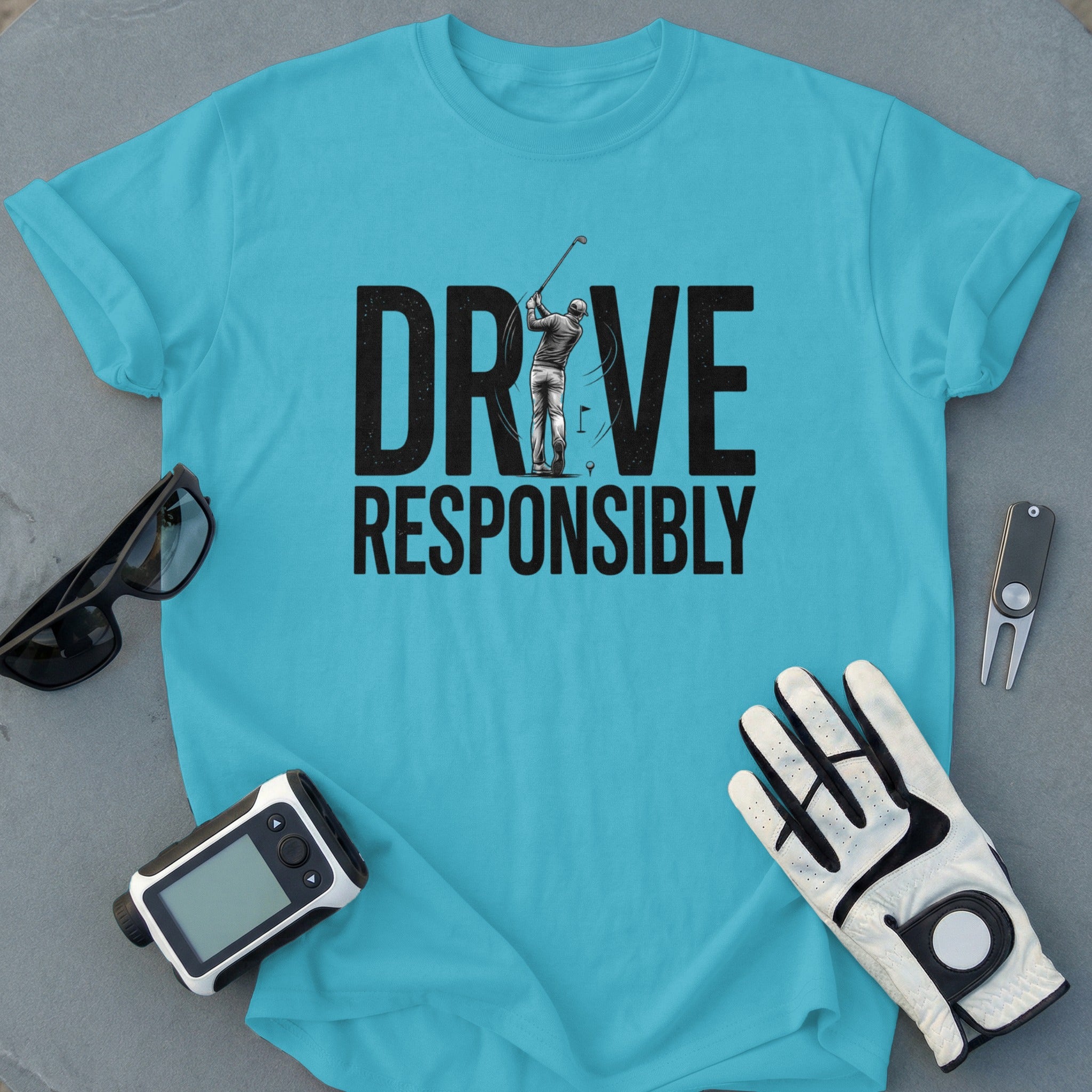Drive Responsibly Golf Graphic Tee Shirt