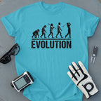 Evolution Golf Themed T-Shirt Ideal For Sports Fans
